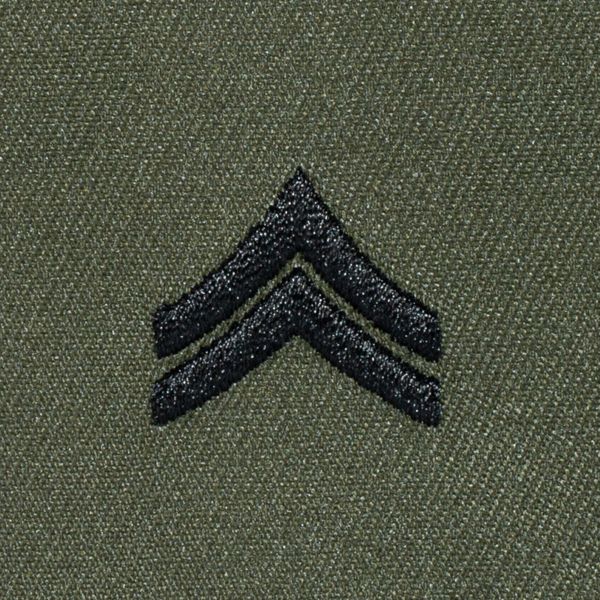Rangabzeichen US Textil Corporal oliv