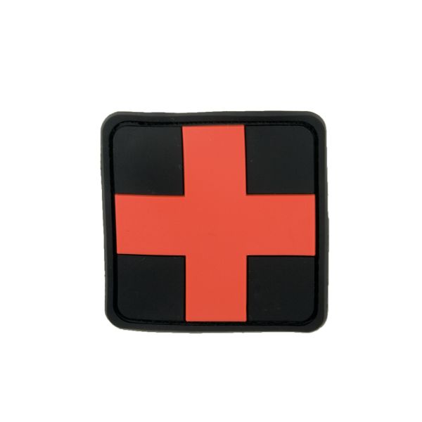 3D-Patch Red Cross Medic schwarz-rot
