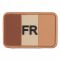 3D-Patch Frankreich mit Ländercode desert