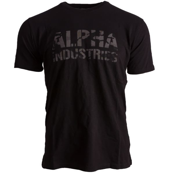 Alpha Industries T-Shirt Camo Print schwarz camo