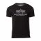 Alpha Industries T-Shirt Basic Embroidery black/white