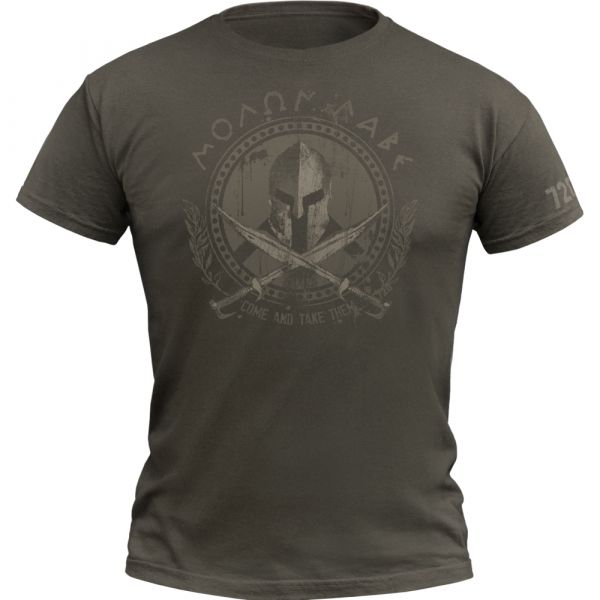 720gear T-Shirt Molon Labe army oliv