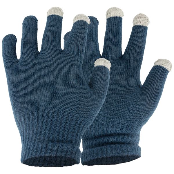 Touchscreen Herren-Handschuhe blau