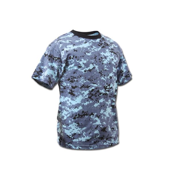 T-Shirt Rothco Digital Camo sky blue