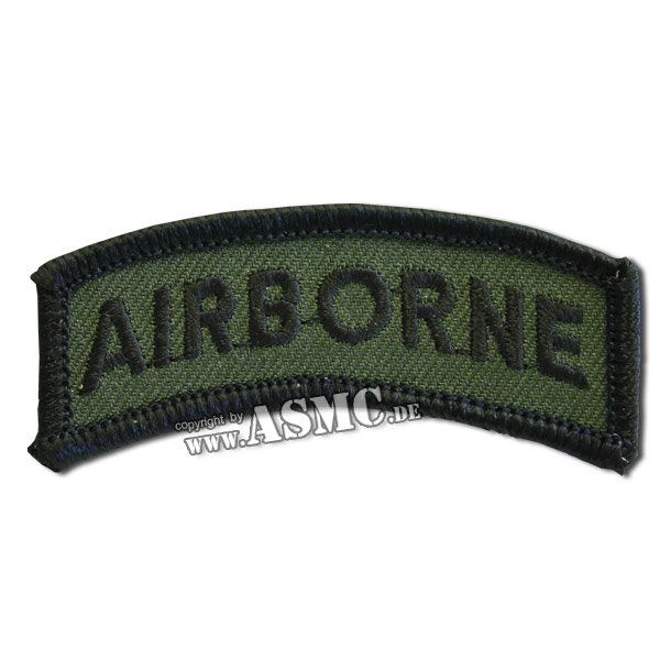 Armabzeichen US Airbone oliv/schwarz