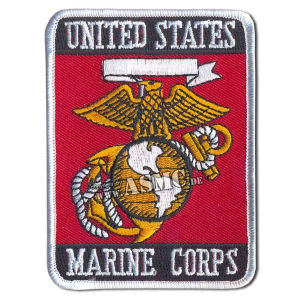 Abzeichen US Textil Marine Corps rechteckig