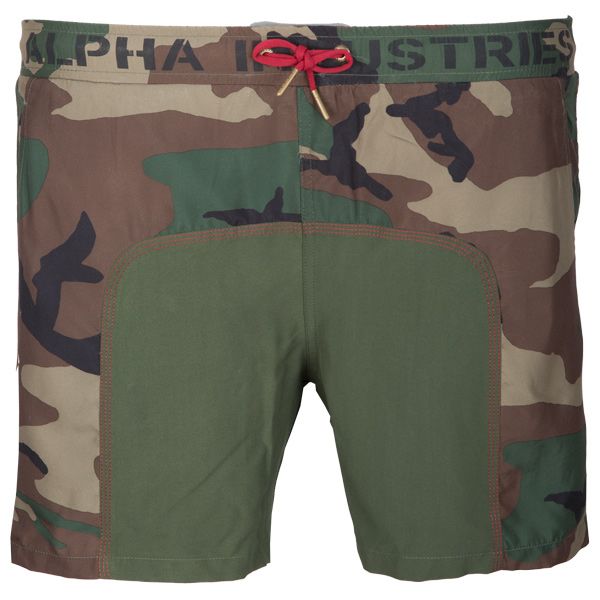 Alpha Industries Swim Short Hose Badehose Badeshorts Shorts wdl camo 65 408 bag