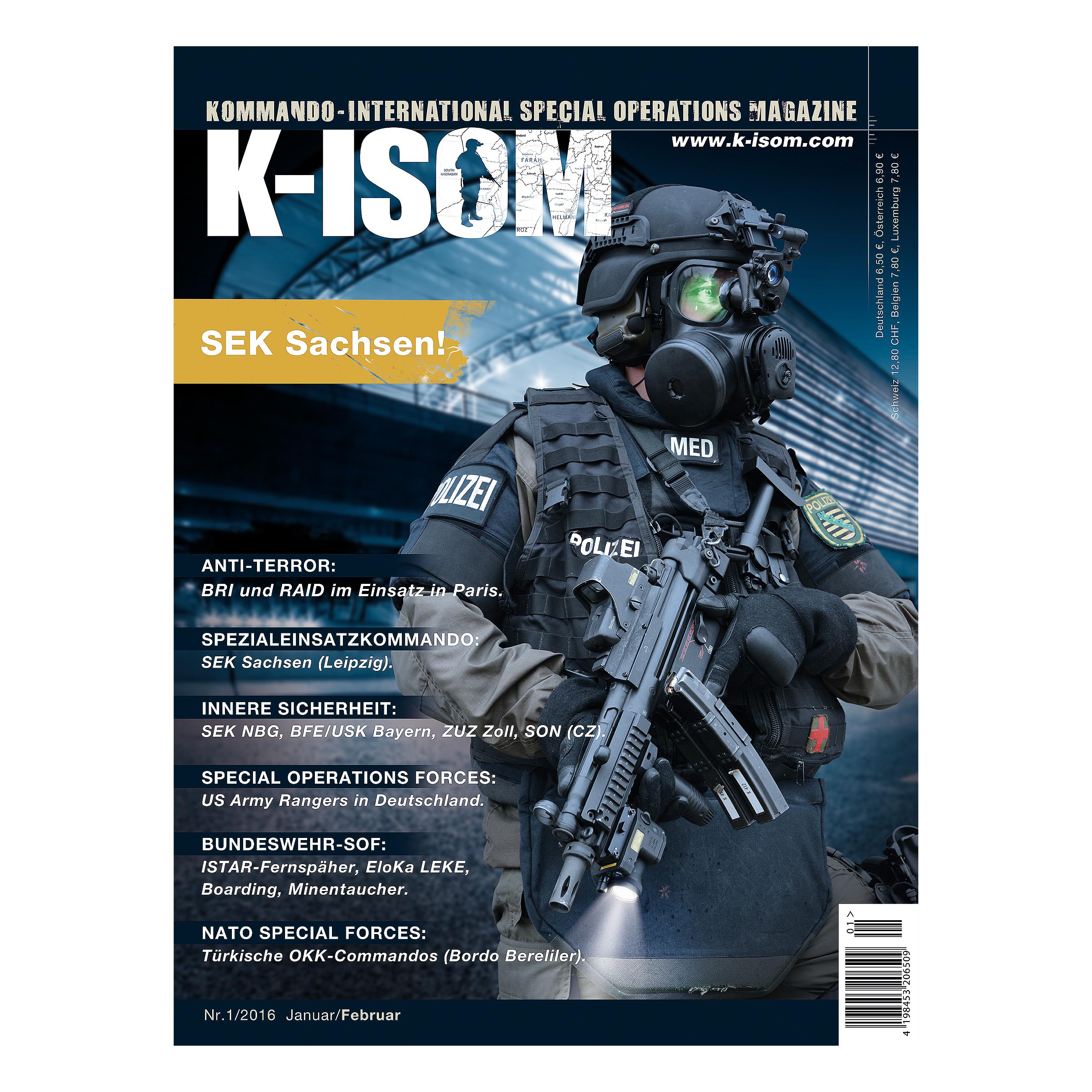 Elite & Spezialeinheiten K-ISOM 1/2016 Internat Special Operations Magazin d 