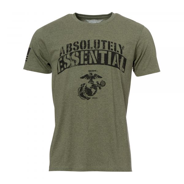 7.62 Design T-Shirt USMC Absolutely Essential Military Green