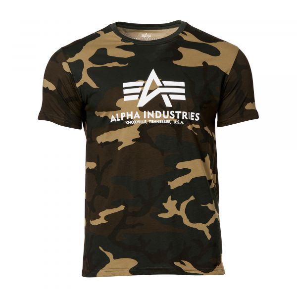 Alpha Industries T-Shirt Basic woodland camo 65