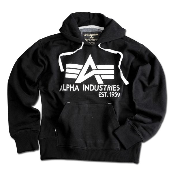 Alpha Industries Sweatshirt Big A Hoody schwarz