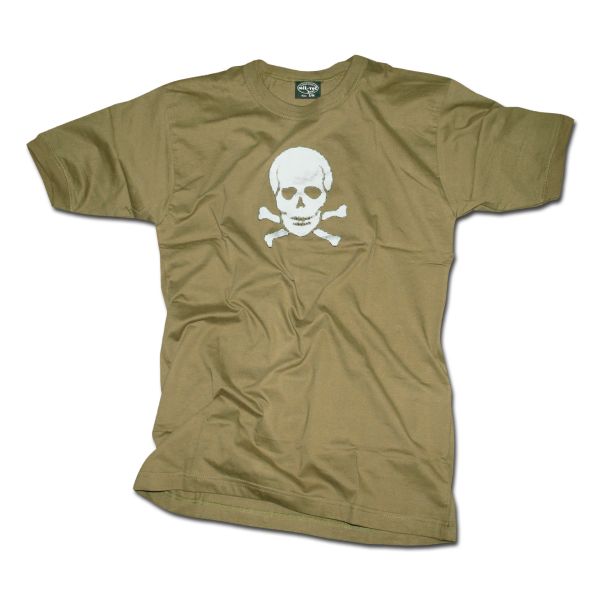 T-Shirt oliv Totenkopf
