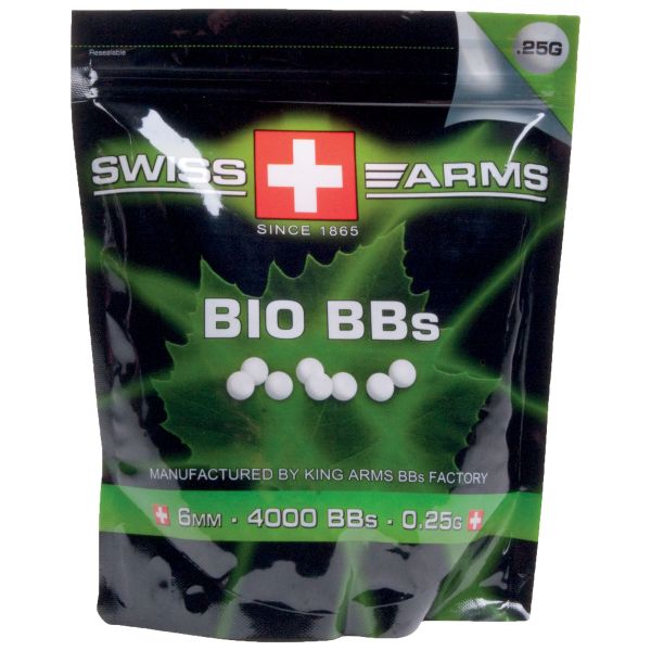Swiss Arms Softair-Kugeln Bio BBs 0.25 g 4000 Stück