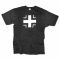 T-Shirt Milty Balkenkreuz schwarz