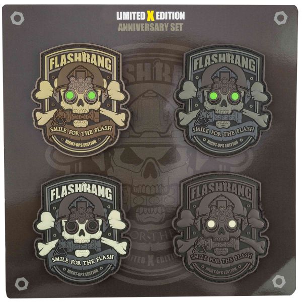 Flashbang PVC Patches Night Ops Edition Version A Patch Set
