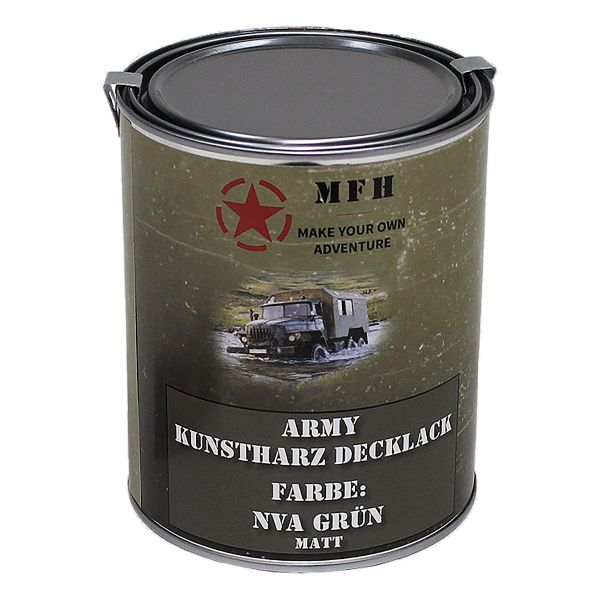 MFH Farbdose Army Lack 1 Liter matt NVA grün