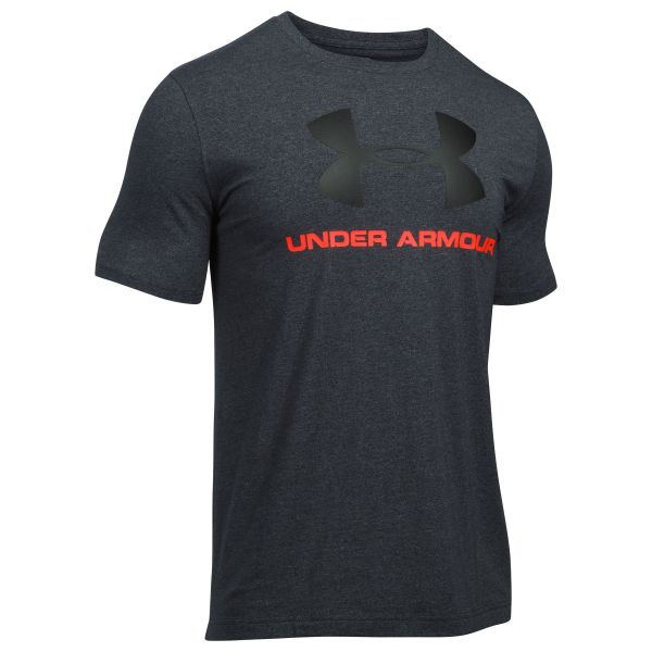 Under Armour Fitness Shirt Sportstyle Logo schwarz III