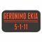 3D-Patch Geronimo Ekia schwarz-rot