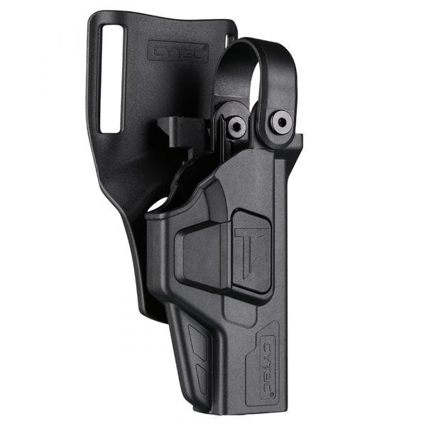 Cytac Paddleholster Duty Glock 17 & 19 Lvl 3 RH schwarz