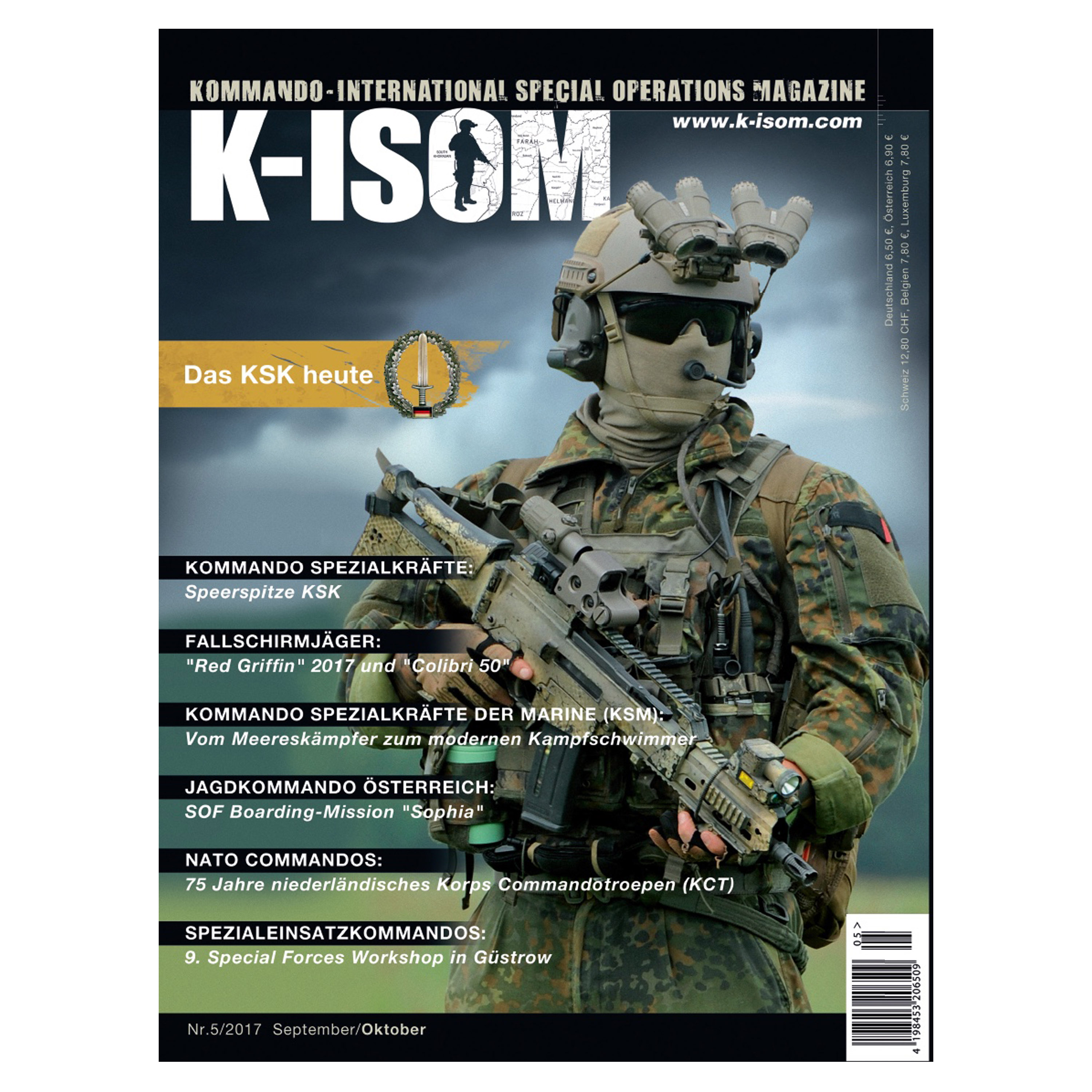 K-ISOM 1/2017 Special Operations Magazin Kommando Spezialkräfte NEU 