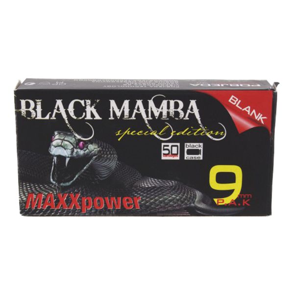 MaxxPower Platzpatronen Black Mamba 9mm P.A.K. 50 Stk.