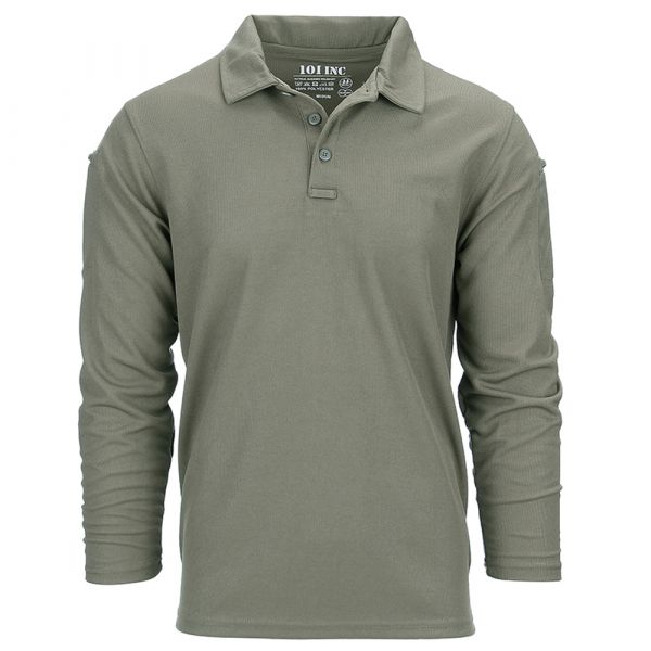 101 Inc. Longsleeve Tactical Polo Quickdry oliv