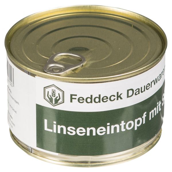 Vollkonserve Dose Linseneintopf mit Speck 400 g