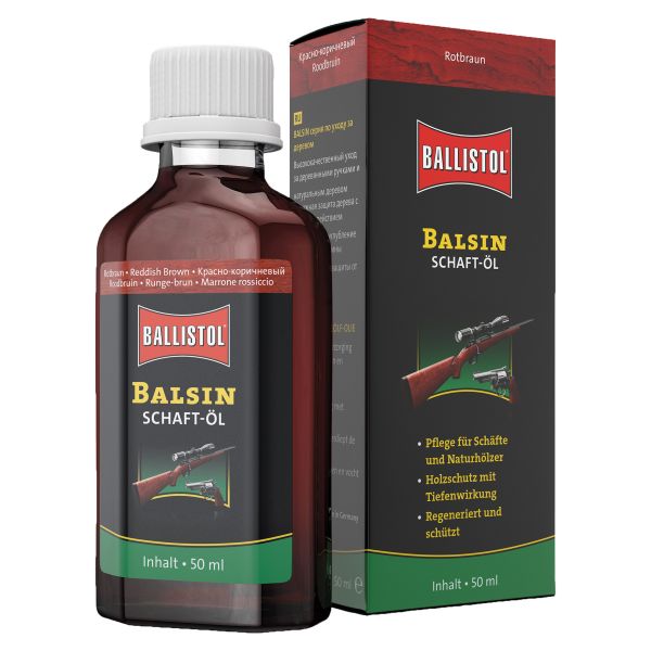 Ballistol Balsin Schaftöl rotbraun 50 ml