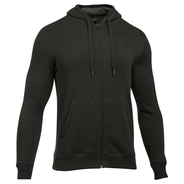 Under Armour Hoodie Rival Fitted dunkelgrün