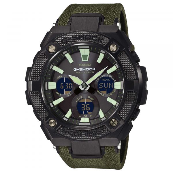 Casio Uhr G-Shock G-Steel GST-W130BC-1A3ER schwarz oliv