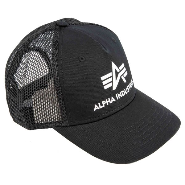 Alpha Industries Baseballcap Basic Trucker schwarz
