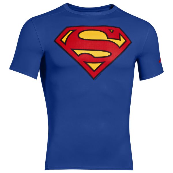 Under Armour Shirt Alter Ego Superman blau
