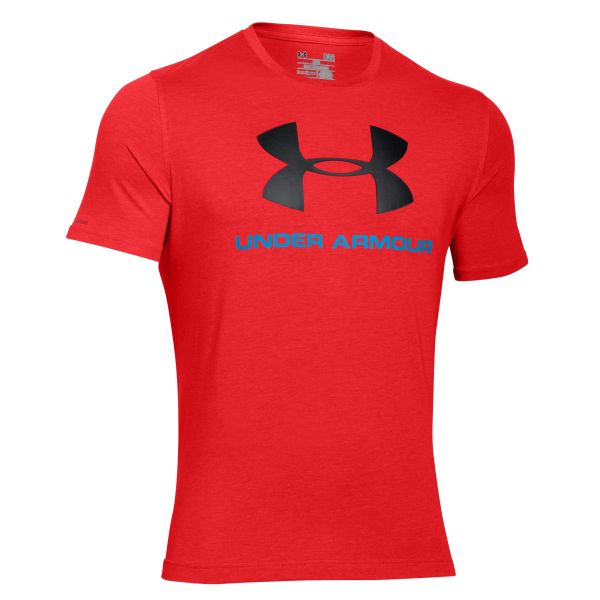 Under Armour Shirt Sportstyle Logo rot-schwarz