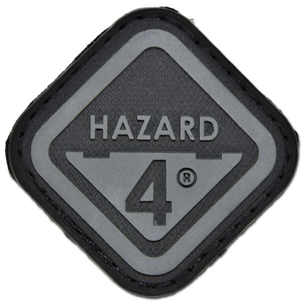 3D-Patch Hazard 4 Diamond Shape Morale schwarz