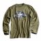 T-Shirt Alpha Industries USAF Langarm oliv