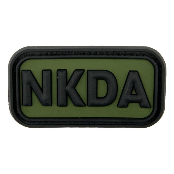 3D Patch NKDA No Known Drug Allergies schwarz-oliv