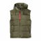Alpha Industries Weste Hooded Puffer Vest FD sage green