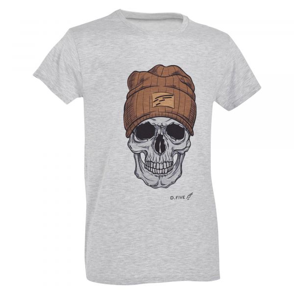 Defcon 5 T-Shirt Chest Skull Wool Cap heather grey