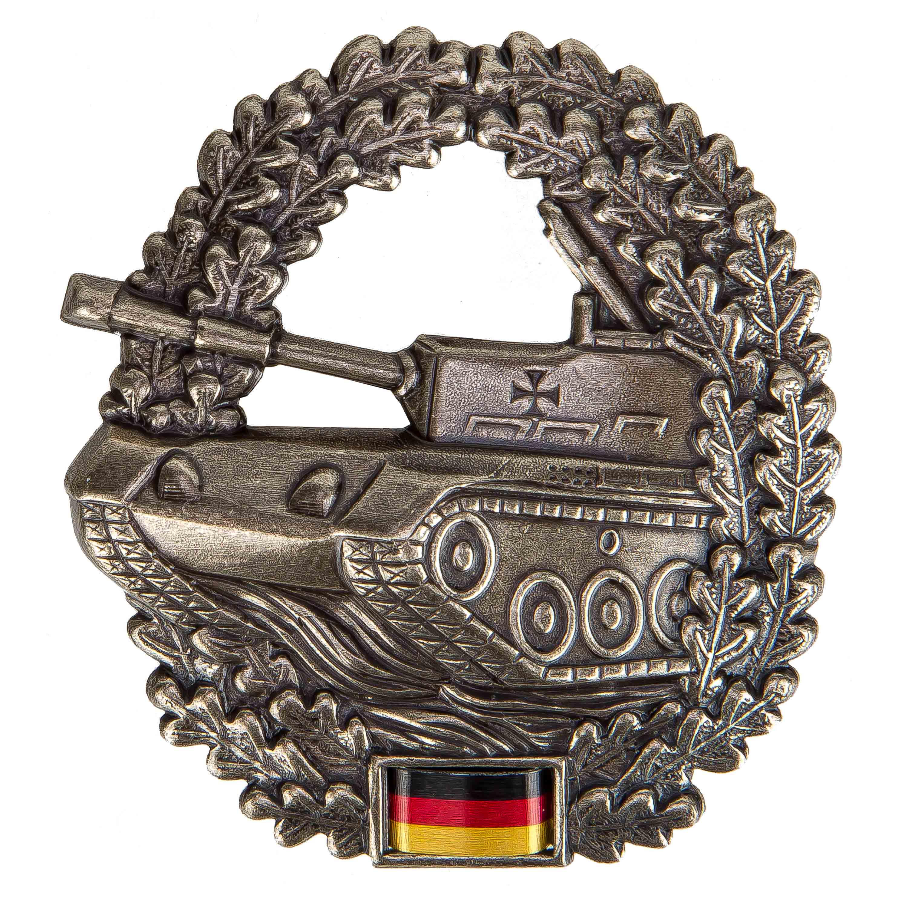 A12-AD16 Barett Abzeichen Bundeswehr Panzer Truppe alte Art ohne Fahne 