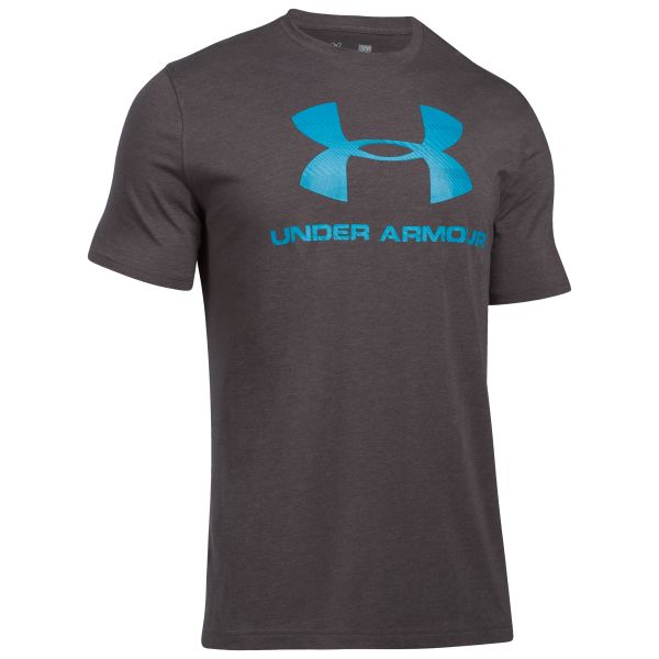 Under Armour Shirt Sportstyle Logo dunkelgrau blau