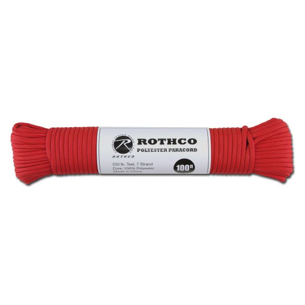 Paracord 550 lb rot 100 ft. Polyester