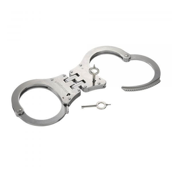 1 x Metall Handschellen auf Karte 25 x 17 cm Polizei Handschelle N 39 