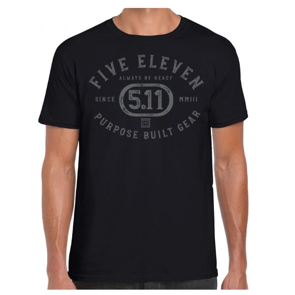 5.11 T-Shirt Purpose Crest schwarz