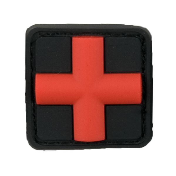 Sec 3D-Patch Red Cross Medic blackmedic