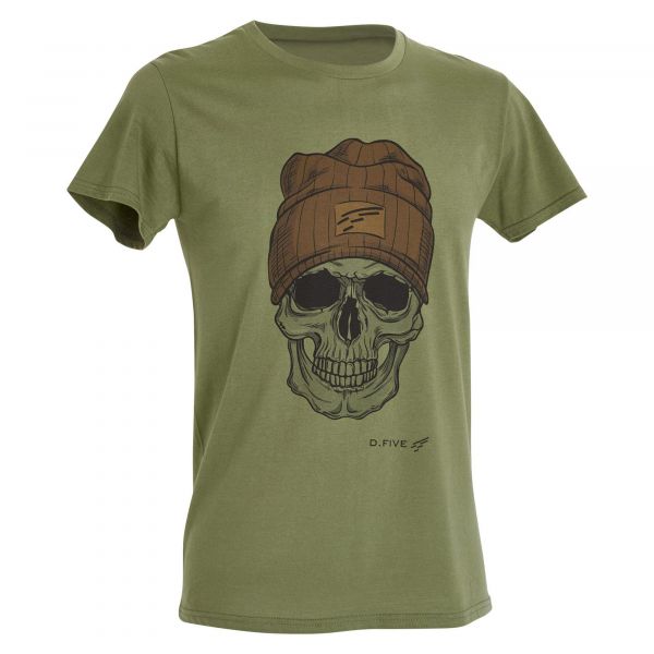 Defcon 5 T-Shirt Chest Skull Wool Cap od green