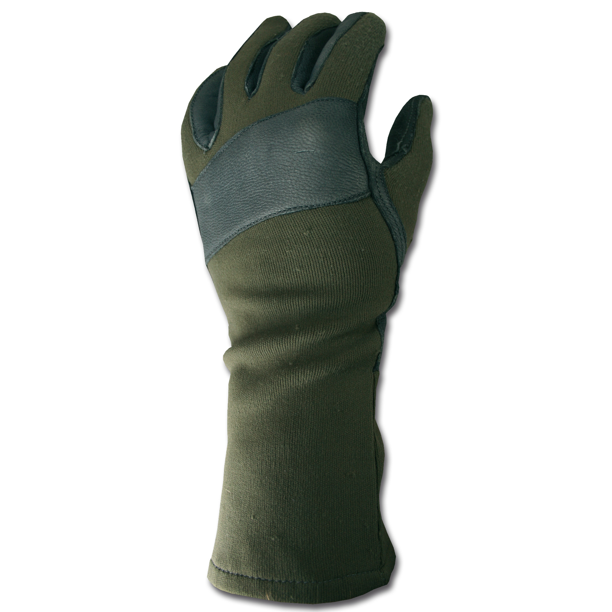 Bundeswehr Kampfhandschuhe Winter BW Flecktarn Leder Handschuhe NEU 