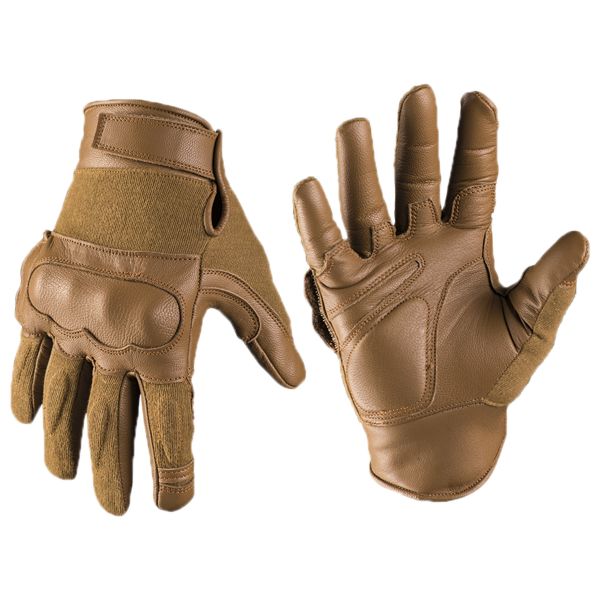 Handschuhe Tactical Gloves Leder Kevlar dark coyote