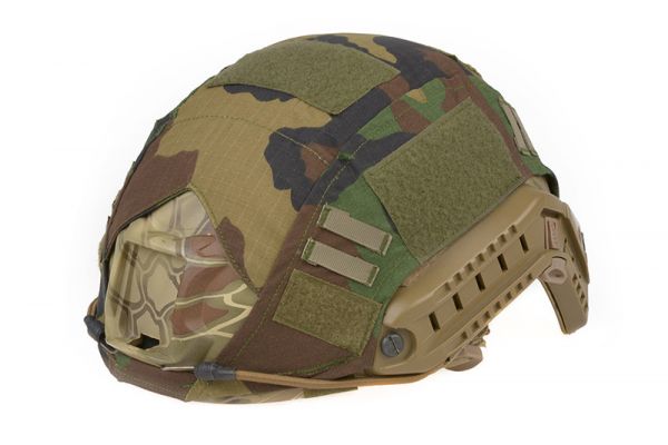 Ultimate Tactical Helmbezug FAST PJ Helmet Cover woodland