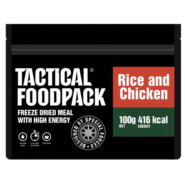 Tactical Foodpack Outdoor Nahrung Reisgericht mit Hähnchen