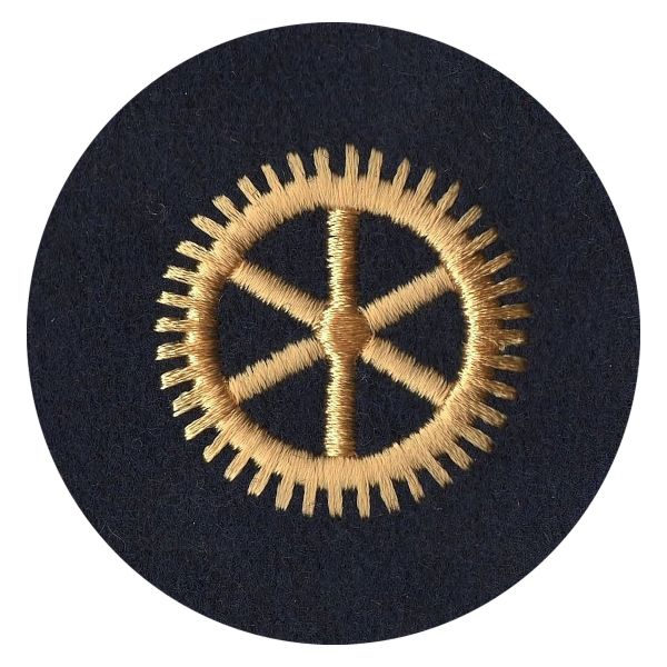 NVA Laufbahnabzeichen Offiziere Technische LB blau